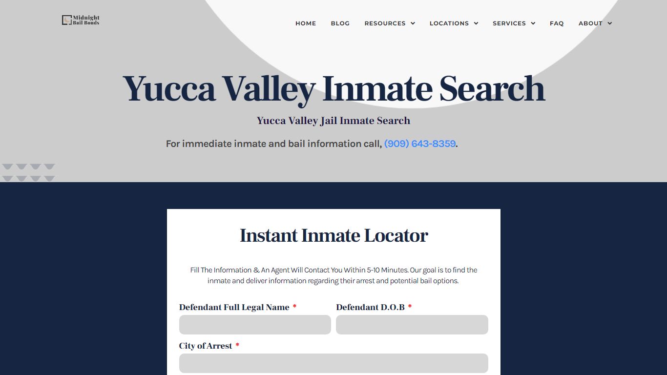 Yucca Valley Inmate Search | Instant & Free Locator